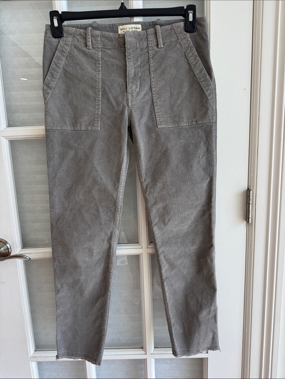 Nili Lotan Gray Corduroy Utility Pants Women Workwear Size 4 N.L. Issue 2609988 - Picture 8 of 12